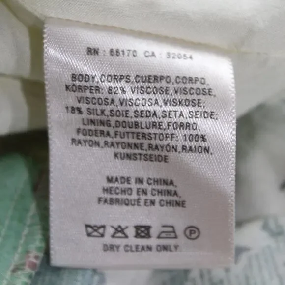 Maeve Anthropologie Santee Swing Dress Eastern Floral Paisley Petite XSP - Picture 12 of 12